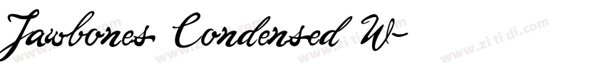 Jawbones Condensed W字体转换